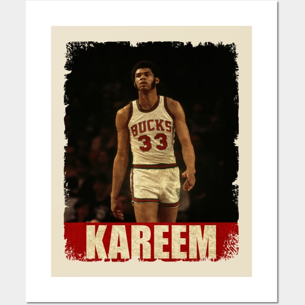 Kareem Abdul Jabbar - NEW RETRO STYLE Wall Art by FREEDOM FIGHTER PROD